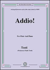 Addio!,for Flute and Piano P.O.D cover